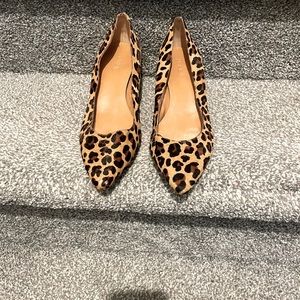 Jcrew Leopard print Kitten heels